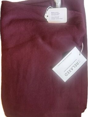 Mulberry-burgundy Relaxed Women's Wrap Scarf